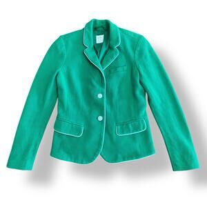 Gap Green The‎ Academy Blazer Size 2 Twee, Preppy, Casual, Office